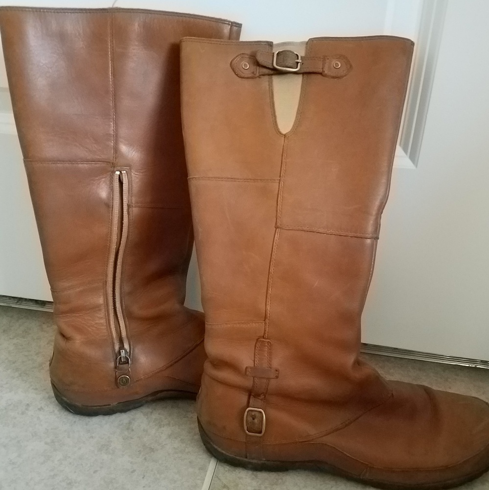 North Face winter boots - cognac